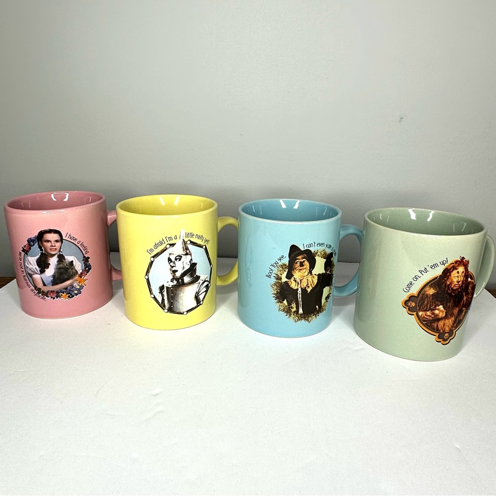 Wizard of Oz Coffee Mugs Set Of 4 featuring Judy Garland